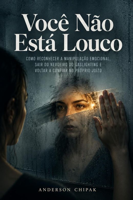 Capa do livro Você Não Está Louco, de Anderson Chipak — sobre gaslighting e manipulação