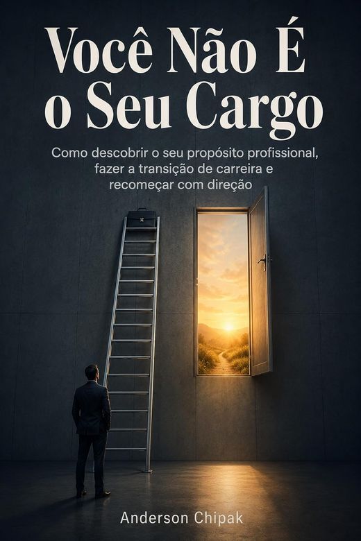 Capa do livro Você Não É o Seu Cargo, de Anderson Chipak — sobre identidade e mudança de carreira