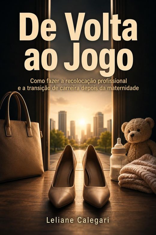 Capa do livro De Volta ao Jogo, de Leliane Calegari — sobre recolocação profissional após a maternidade